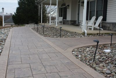 Stamped Walkway