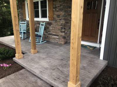 Stamped Covered Porch